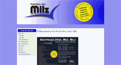 Desktop Screenshot of praxis-milz.de