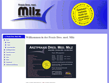 Tablet Screenshot of praxis-milz.de